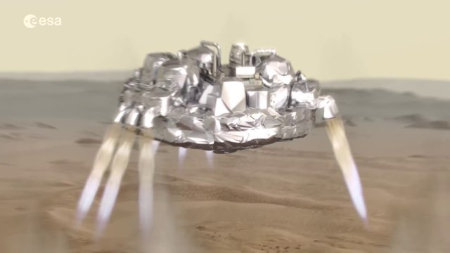 ExoMars : la descente de l'atterrisseur Schiaparelli