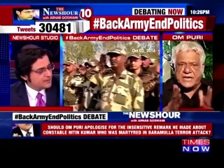 Om Puri VS Arnab Goswami In Indian Live Show