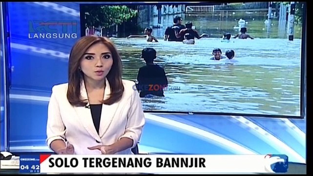 Solo Tergenang Banjir Hingga Satu Meter