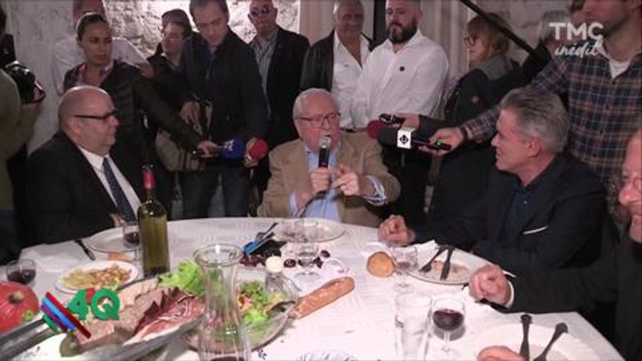 JM LE PEN chante dans "Quotidien"