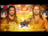 WWE Summerslam 2016 - Roman Reigns Vs Rusev - WWE United States Championship