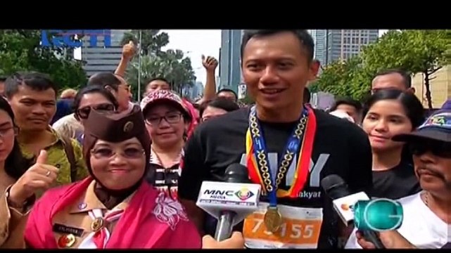 Agus Harimurti Yudhoyono Sapa Warga Jakarta di Senayan