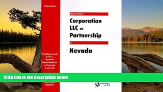 Deals in Books  How to Form a Corporation, LLC or Partnership in Nevada (QuickStart)  Premium