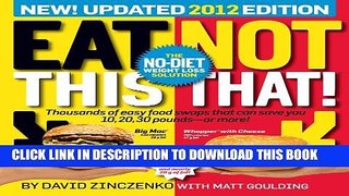 New Book Eat This, Not That! 2012: The No-Diet Weight Loss Solution