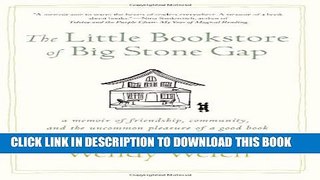 New Book The Little Bookstore of Big Stone Gap: A Memoir of Friendship, Community, and the