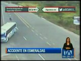 Cámaras de ECU 911 graban impactante accidente de tránsito en Esmeraldas