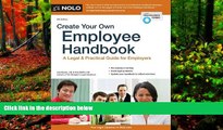 Deals in Books  Create Your Own Employee Handbook: A Legal   Practical Guide for Employers  READ