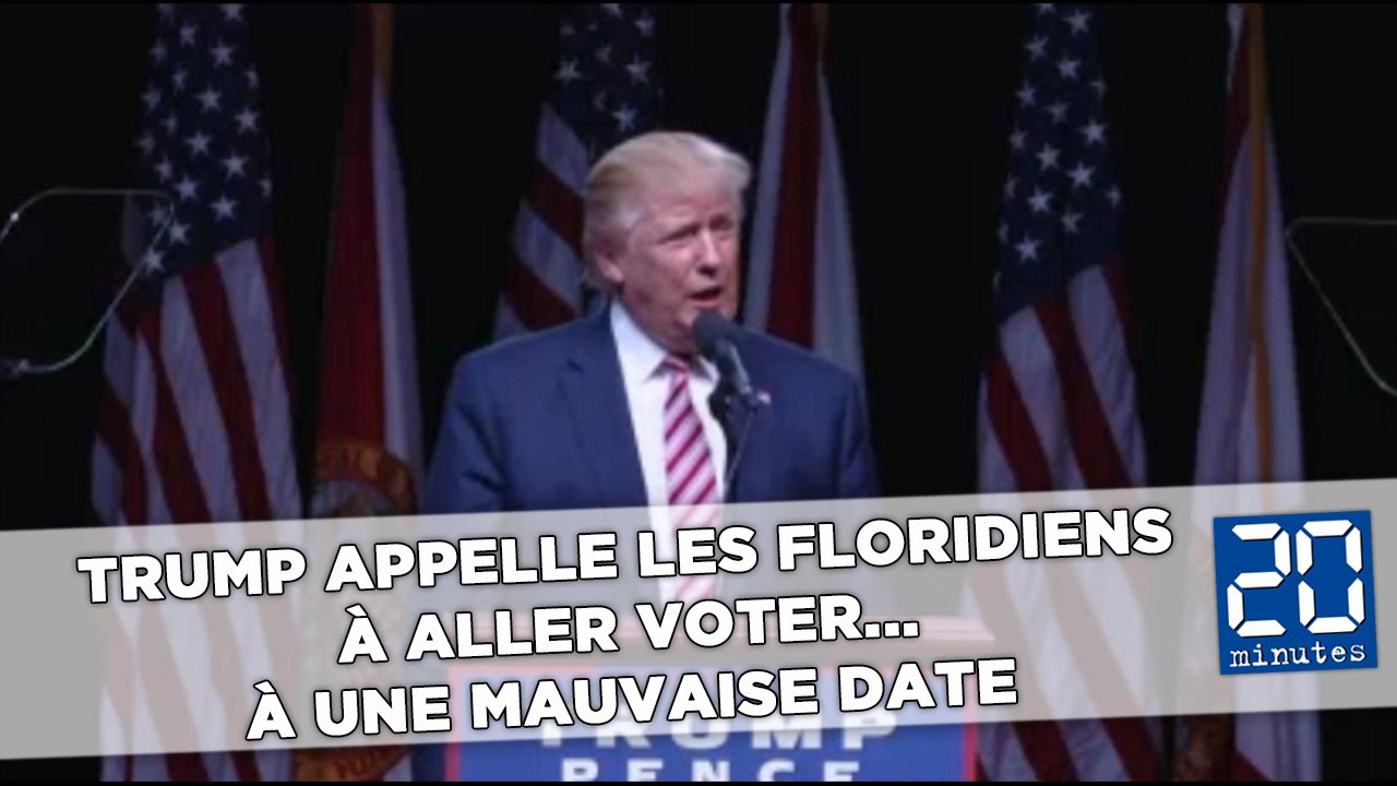 Trump appelle les Floridiens à aller voter... à une mauvaise date
