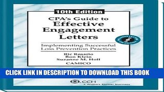 [PDF] CPA s Guide to Effective Engagement Letters (Tenth Edition) Popular Online