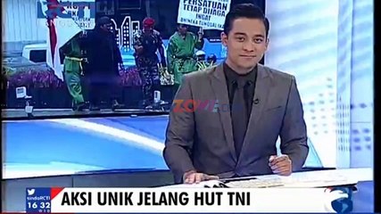 Aksi Unik Jelang HUT TNI