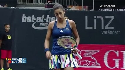 WTA Linz: Garbine Muguruza - Çağla Büyükakçay (Özet)