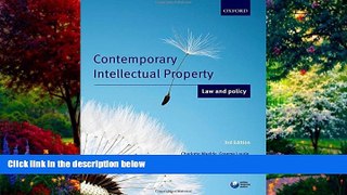 Big Deals  Contemporary Intellectual Property: Law and Policy  Full Ebooks Best Seller