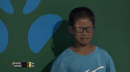 Pospisil fait pleurer involontairement un ramasseur de balles