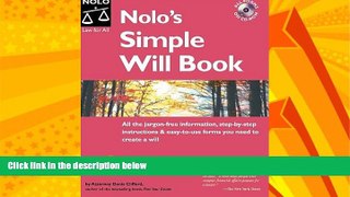 FULL ONLINE  Nolo s Simple Will Book 6th Edition