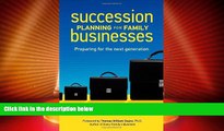 FAVORITE BOOK  Succession Planning for Family Businesses: Preparing for the Next Generation