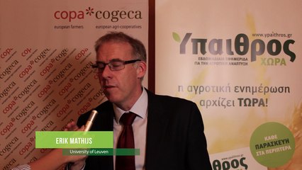 Eric Mathijs, Professor of Agricultural and Resource Economics_University of Leuven, at Athens Copa Cogeca Congress 2016