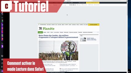 Comment activer le mode Lecture de Safari
