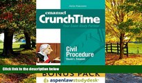 Books to Read  CrunchTime: Civil Procedure (Print   eBook Bonus Pack): Civil Procedure Studydesk