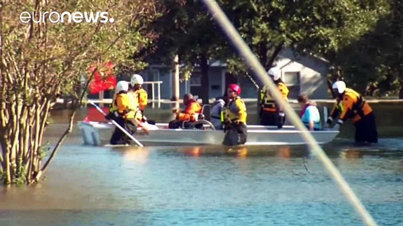 Menschen in den USA kämpfen gegen die Folgen von Wirbelsturm Matthew