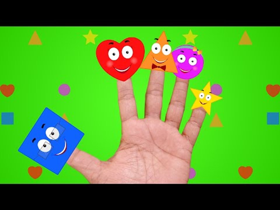 Shapes Finger Family | Nursery Rhymes