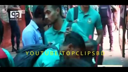 বাসে উঠার আগে মাশরাফি,তাসকিনেদের সেথে ইংল্যান্ড খেলয়ারদের আচারন | BD latest cricket news 2016