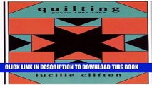 [PDF] Quilting: Poems 1987-1990 (American Poets Continuum Series, Vol. 21) Full Colection