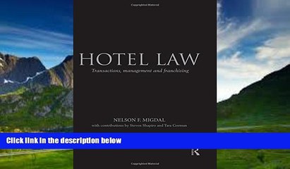 Books to Read  Hotel Law: Transactions, Management and Franchising  Best Seller Books Most Wanted