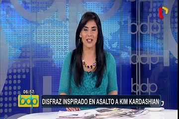 Elaboran polémico disfraz inspirado en robo a Kim Kardashian