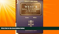 EBOOK ONLINE  West s Legal Environment of Business: Text and Cases - Text Only  BOOK ONLINE