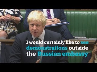 Boris Johnson has tough words for Russia after another air strike hit Syria