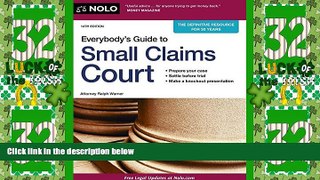 Must Have PDF  Everybody s Guide to Small Claims Court  Best Seller Books Most Wanted