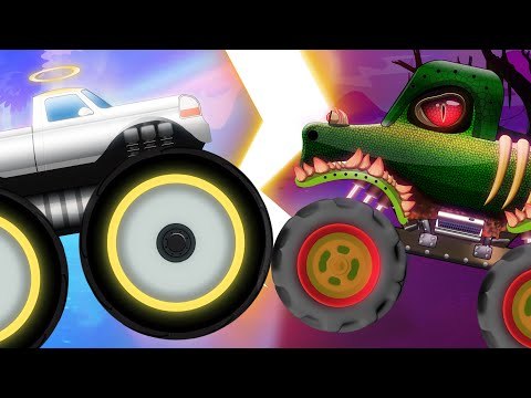 Haunted House Monster Truck - Angel Monster Truck Take Down The Crypt Keeper | Good Vs Evil War
