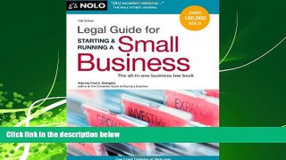 READ book  Legal Guide for Starting   Running a Small Business  FREE BOOOK ONLINE