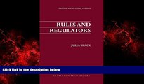 FREE DOWNLOAD  Rules and Regulators (Oxford Socio-Legal Studies)  FREE BOOOK ONLINE