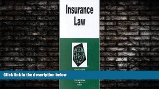 READ book  Insurance Law in a Nutshell (Nutshell Series) 4th (fourth) edition Text Only  BOOK