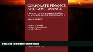 READ book  Corporate Finance and Governance: Cases, Materials, and Problems for an Advanced