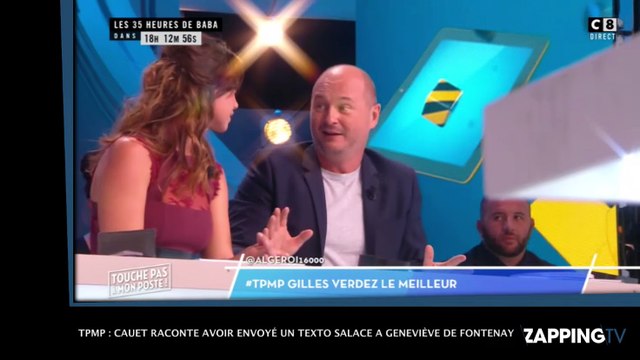 TPMP : Cauet raconte avoir envoyé un texto salace à Geneviève de Fontenay !
