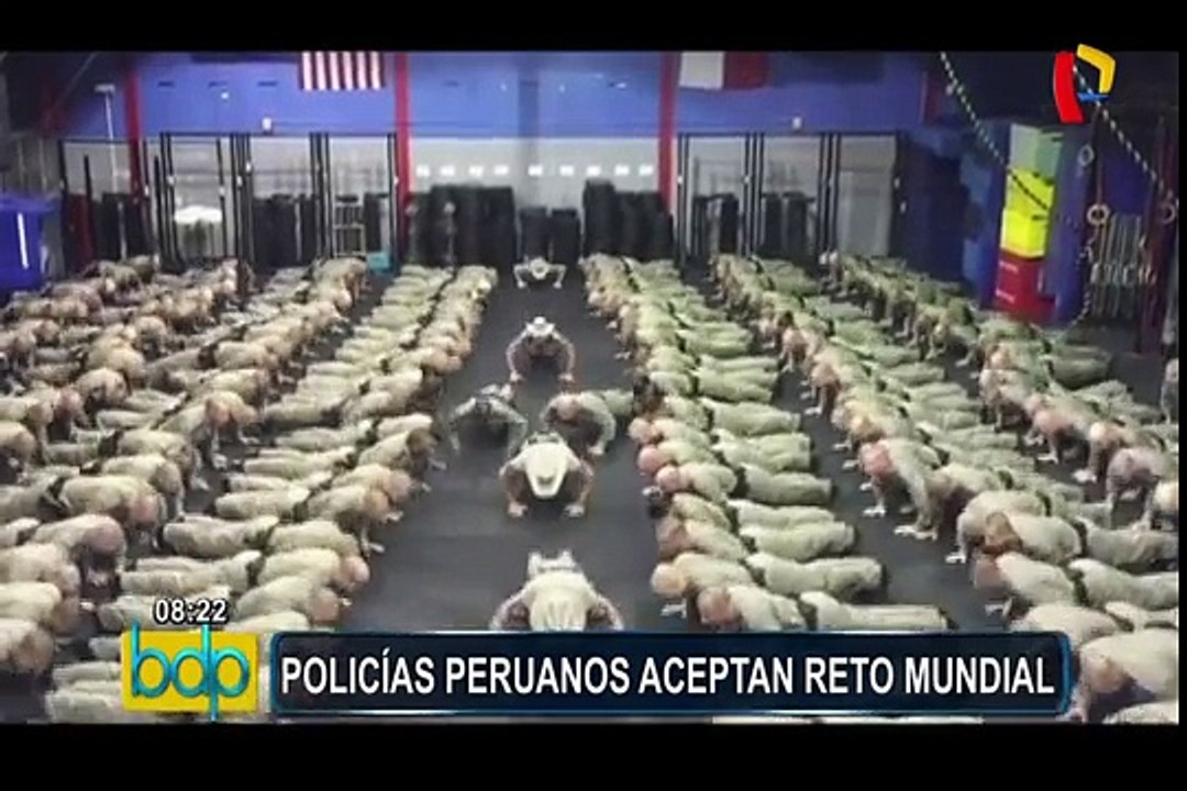 Policías peruanos aceptan reto mundial