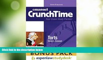 Big Deals  CrunchTime: Torts (Print   eBook Bonus Pack): Torts Studydesk Bonus Pack  Best Seller