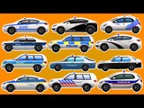 Police Vehicles | Country Vehicles | Teach Transport To Children| Vehicles Around The World
