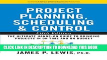 [PDF] Project Planning, Scheduling, and Control: The Ultimate Hands-On Guide to Bringing Projects