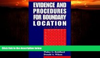 READ book  Evidence and Procedures for Boundary Location  FREE BOOOK ONLINE
