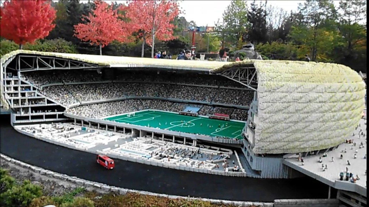 Legonachbauten berühmter gebäude im legoland