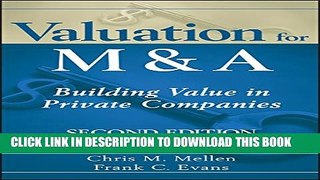 [PDF] Valuation for M A: Building Value in Private Companies (Wiley Finance) Full Online