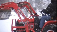 Kubota B7500 in the wintertime