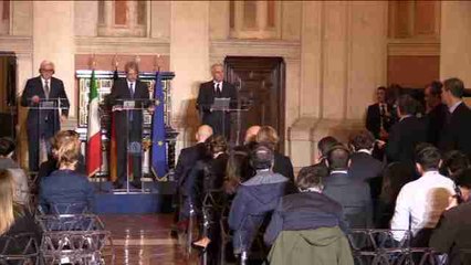Italia, Alemania y Francia conversan en Roma sobre Siria e inmigración