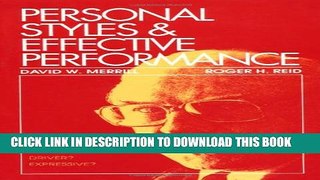 [PDF] Personal Styles   Effective Performance Full Online