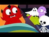 Scary Nursery Rhymes | Ten In The Bed | Childrens And Baby Songs