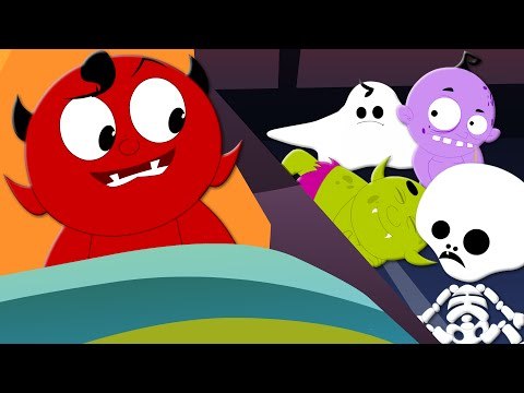 Scary Nursery Rhymes | Ten In The Bed | Childrens And Baby Songs