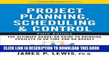 [PDF] Project Planning, Scheduling, and Control: The Ultimate Hands-On Guide to Bringing Projects